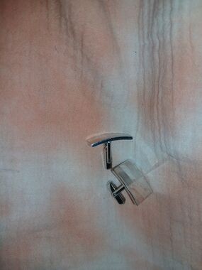 Vintage Minimalist Silver Rectangular Cufflinks